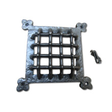 8.5" Gothic Medieval Grille Cover Antique Iron
