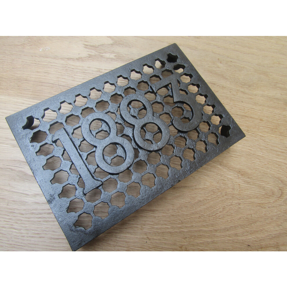9" X 6" 1883 Air Brick Vent Antique Iron 5057067891275