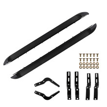 Anti-slip Running Board For Toyota Hilux Mk8 Double Cab 2016+ Side Steps Black