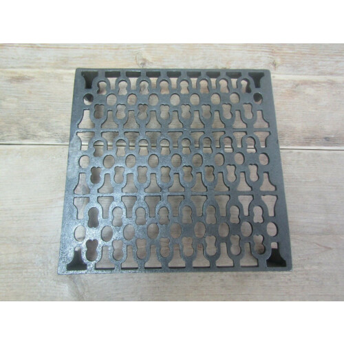 Extra Large 9" x 9" Air Brick Vent Antique Iron