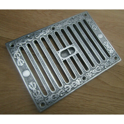 9'' x 6'' Large Chrome Ornate Vintage Sliding Vent