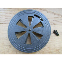 Round Circle Hit & Miss Sliding Vent Antique Iron