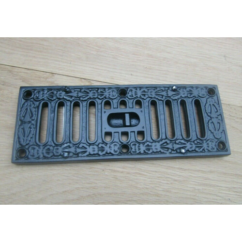 9'' x 3'' Small Black Ornate Vintage Sliding Vent
