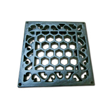 9'' x 9'' Heritage Flat Grille Cover Vent Black Antique