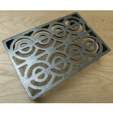 9" x 6" Regency Scroll Air Brick Vent Antique Iron