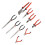9pc Premium Pliers Tool Set with Storage Tray Combination Long Nose Side Nippers 1