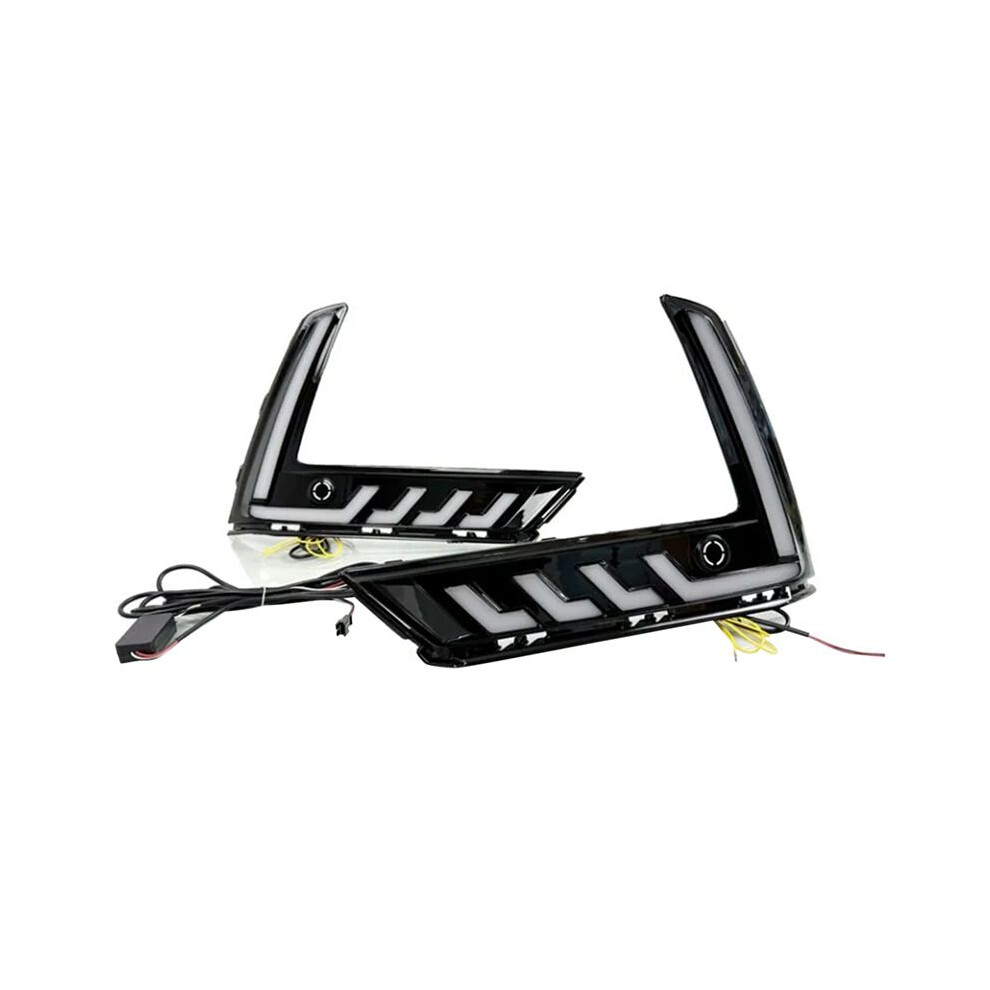 Led Daytime Running Lights For Crv Cr-V 2023 2024 Drl Dynamic Turn Signal Fog Lamps Accessories White/Yellow 4711371827917