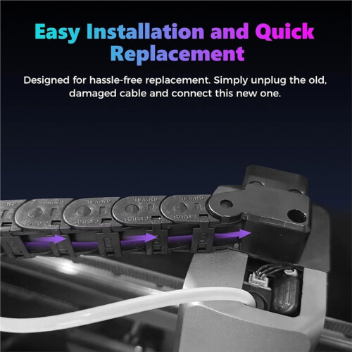 For   Print  Cable, Hotend Mainboard Connector Wire, High-Temp Resistant FPC Flat Cable Replacement 1