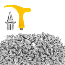 Stainless Steel Spikes for Track Shoes, Replacement Spikes for Ice Cleats Steel Pyramid Spikes for Hiking, High Jumping