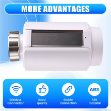 Vanne de Radiateur Thermostatique Intelligente Tuya ZigBee, Vanne de Contrôle Automatique de la Température Wifi, Prend en Charge Alexa