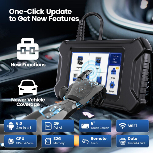 CS90 OBD2 Scanner 28 Reset Services  Free Update Automotive OBD II Diagnostic Tool Car Code Reader SRS Scan Tool