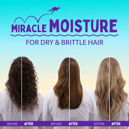 Aussie Aussie Miracle Moist Shampoo 600ml MoistureQuenching Formula to Revive 1