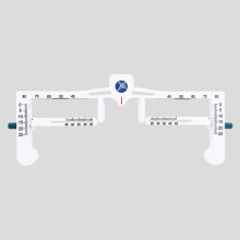 Measuring Instrument Eyeglasses Pupil Height, Single/Binocular Pupillary Distance Measurement Frame Width Measuremen
