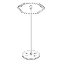 Roterende Kettingorganizer, Acryl Kettinghouder Standaard met 36 Haken voor Kettingen Ketting Hanger Armbanden Ring