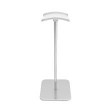 Koptelefoonstandaard Displayrek Verwijderbare Desktop Oortelefoonhouder Aluminiumlegering Verticale Beugel voor Hoofdtelefoon Zilver