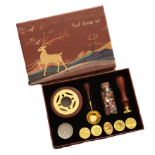 Conjunto de Selos de Cera, Kit de Selagem de Cera Laqueada, Suprimentos para Artesanato Faça Você Mesmo, Conjunto de Selagem de Cera Decorativa para