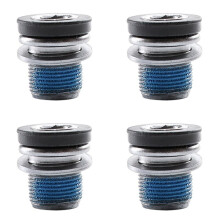 4pcs M15 dust-proof bicycle center shaft screw spline center shaft screw tooth plate crank mounting flower screw