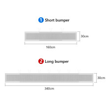Vicloon Cot Bumper 2Pcs Breathable Mesh Cot Liner Crib Rail Cover Baby
