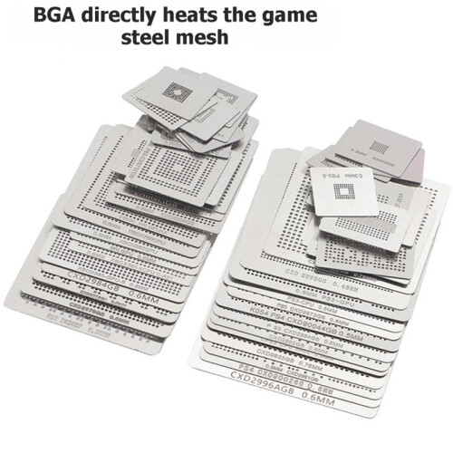 Upgraded Chip Soldering Platform Heating Bracket with High-Quality 47pcs Game Console BGA Pressure Welding Mold Template 1
