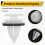 10St Universal Plast Bil Auto InnerdöRr Trim Clips Kort DöRr Panel Clips 5