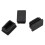 20 pcs Plastic Rectangular End Cap 30mm x 20mm Threaded Pipe Tube Insert Rubber feet 3