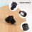 2 PCS motorcycle MIRROR ADAPTORS CONVERTS CLOCKWISE 8MM TO 10MM BLACK 6