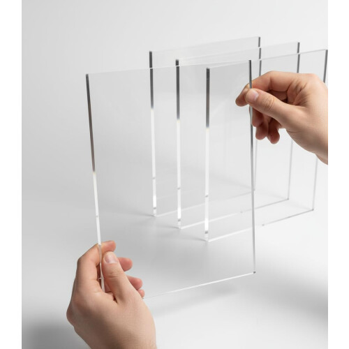 Pixly Crystal Clear Acrylic Perspex Plastic Sheet | Transparent | A5 A4 A3 | 2mm/3mm/5mm Thickness 2