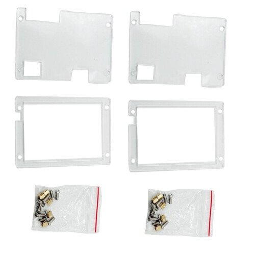 Kit com 2 Unidades de Gabinete Acrílico NerdminerV2 de 2,8 Polegadas para Minerador NMminer Solo 1