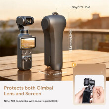 Custodia Protettiva Completa per per Osmo Pocket 4, Guscio per Gimbal con 3 Slot per Filtri CPL/ND, Borsa Rigida Portatile per il Trasporto (1