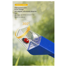 Portable Transparent Insect Catcher Push Type Insect Observer Contactless Bug Catcher for Indoor and Outdoor Kid Toys