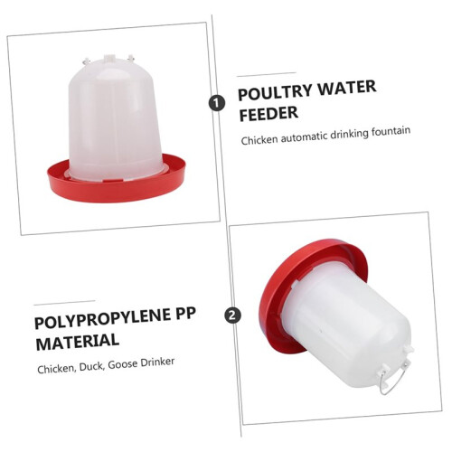 Farmore 15L Chicken Water Dispenser with  for Automatic Poultry Hydration 2