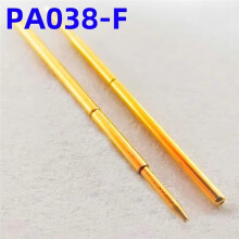 100PCS PA038-F1 Spring Test Probe PA038-F Test Pin Test Tool 12mm 0.38mm Gold Needle Tip 0.28mm Pogo Pin P038-F P038-F1