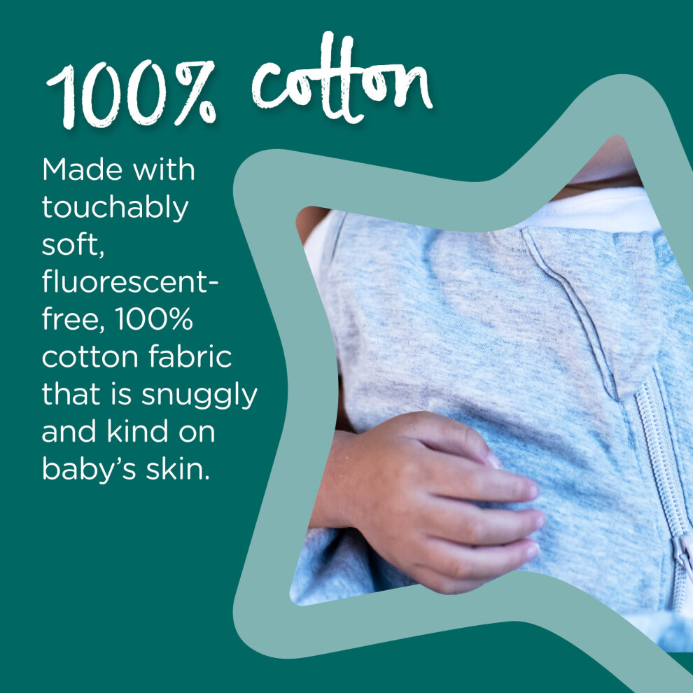Tommee Tippee Baby Sleep Bag With Legs, The Original Grobag Steppeebag, Baby Romper Suit, Hip-Healthy Design, Soft Cotton-Rich Fabric, 18-36M, 1.0 To
