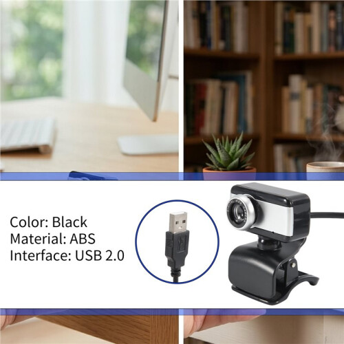 Webcam Web Camera for Skype with Built-in Microphone USB Video Camera for Desktop Notebook PC 1