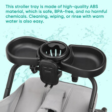 4 in 1 Pram Cup Holder Universal MYPIN Pram Snack Tray Removable Strol