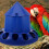 Chicken Feeder Automatic  Feeding Bucket with Handle Rope for Farm Birds 8