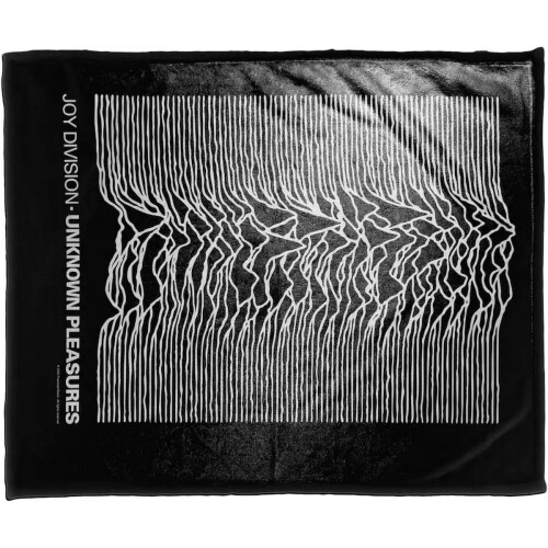 (Double, Multicoloured) Joy Division Unknown Pleasures Sherpa Fleece Blanket 2