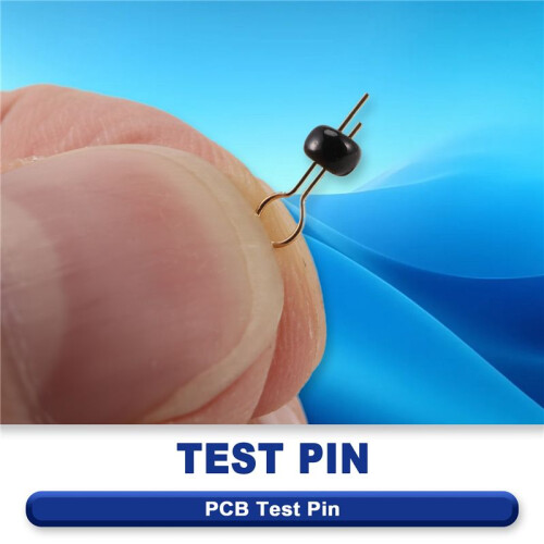 200Pcs Black Gold Tone Soldering PCB Board Breadboard Test Point Pin 1