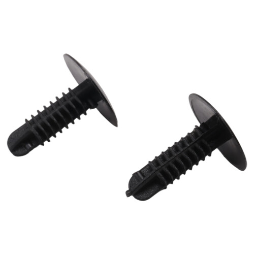 5mm x 5mm Hole Dia Black Plastic Rivets Fastener Push Clips 48 Pcs 2