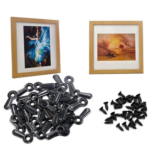 Picture Frame Turn Button Fasteners Set, 300 PCS Picture Frame Backing Clips Photo Frame Hardware Clips 2