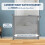 HollyHOME Retractable Stair Gate 180cm Extra Wide One Hand Operation B 4
