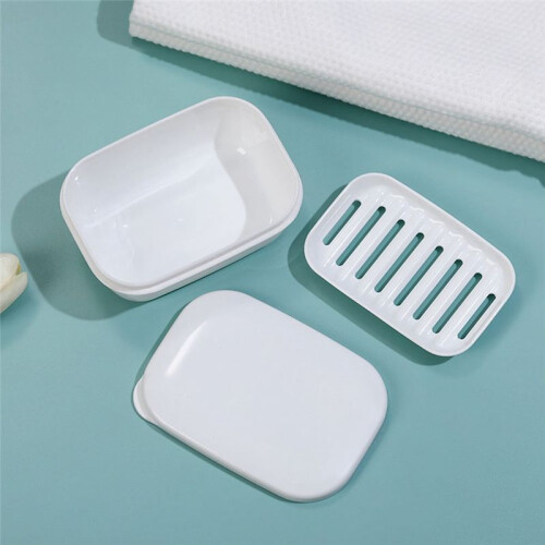Filter Seal Travel Printable Pattern Soap Dish Soap Dish Organizer with Lid - Black 1