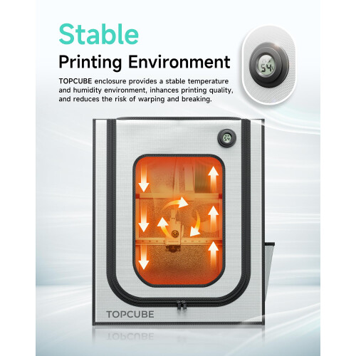 3D Printer Enclosure for Bambu Lab A1, Large Size Enclosure with LED Light, Fireproof Waterproof Dustproof Noise Reduction Constant Temperature 3D Pr 2