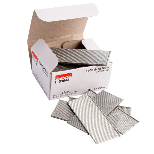 Makita Makita Galvanised Brad Nails (Pack of 2000) 1