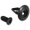 6mm Hole Dia Black Plastic Rivets Fastener  Bumper Push 30pcs 4