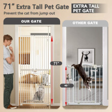 180cm Extra Tall Pet Gate Fits doors from 194240cm Tall Extendable Adj