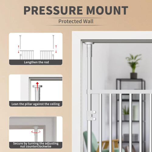 180cm Extra Tall Pet Gate Fits doors from 194240cm Tall Extendable Adj 1