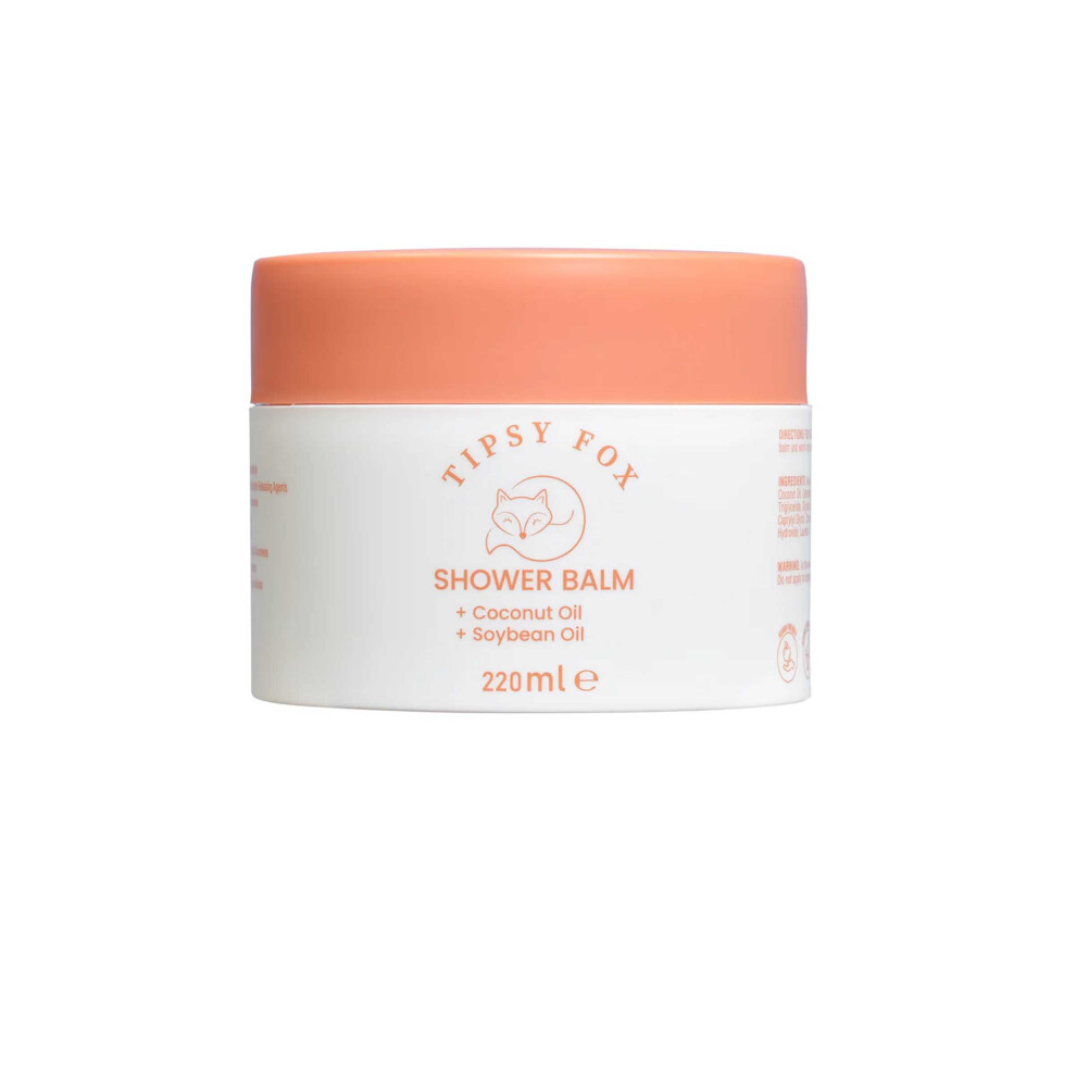 Tipsy Fox Shower Balm 220Ml Coconut Oil + Soybean Oil