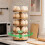 Wooden Egg Rack Countertop, 5-Layer Rotating Pine Egg Rack, Stackable Egg Rack, Disassembled and Shipped Egg Rack 6