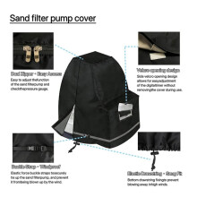Universal Sand Filter Pump Cover, for 12-16 Inch Above-Ground Pool Filters Sand Filter Cover Sand Pool Pump Cover